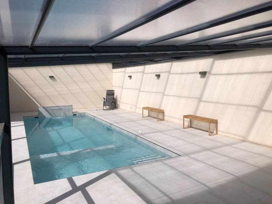 Alojamiento El Pez Casa Con Piscina Climatizada Villafranca de los Caballeros ภายนอก รูปภาพ