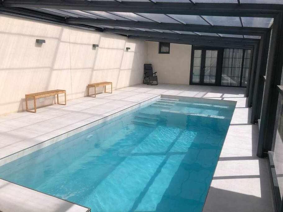 Alojamiento El Pez Casa Con Piscina Climatizada Villafranca de los Caballeros ภายนอก รูปภาพ
